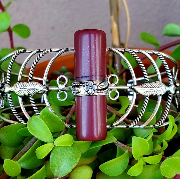 New Cylinder Shaped Carnelian 925 Silver Bracelet. - Picture 6 of 16